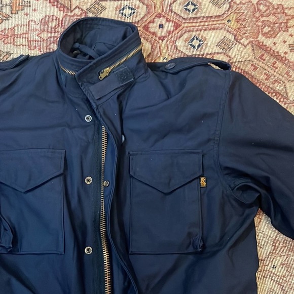 Alpha Industries | Men’s M-65 Field Jacket Navy Blue Small - Picture 7 of 10